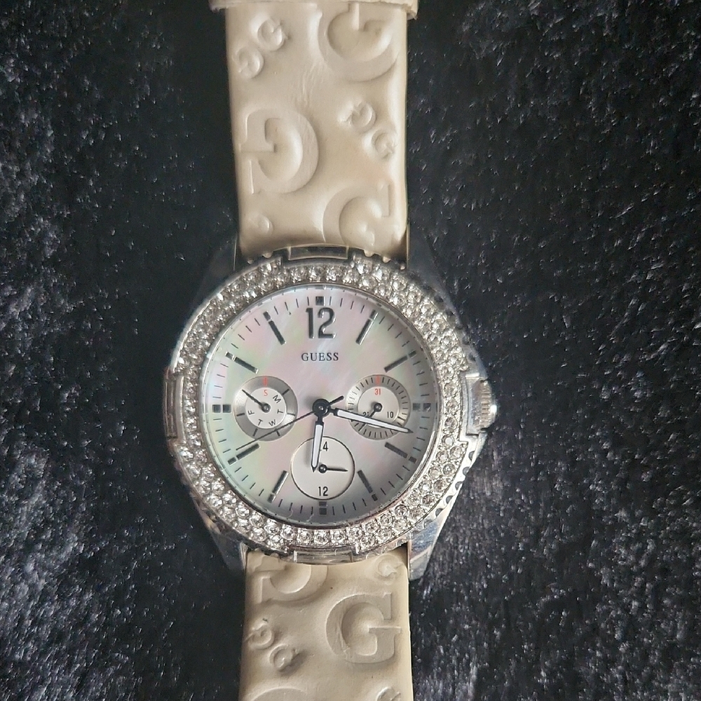 Guess Waterpro G95432L Mother of pearl Signature Band Watch